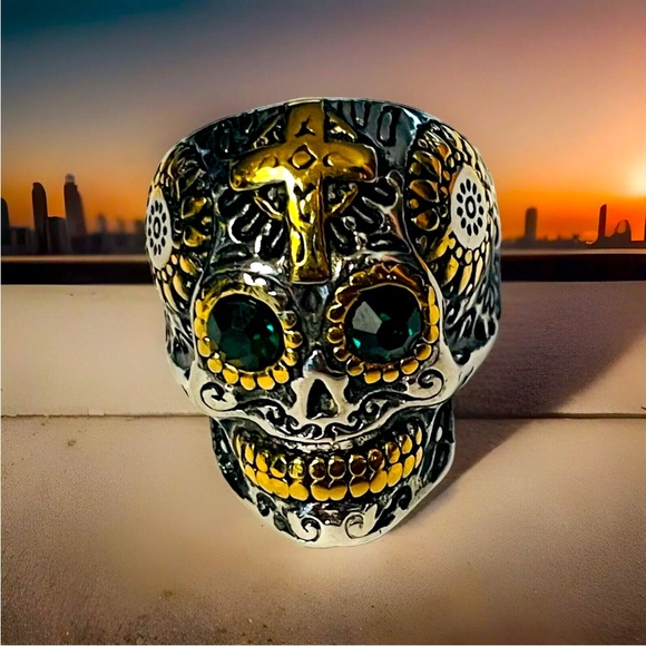 Skull Ring sz.10 - Picture 1 of 4